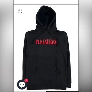 Pleasures sweatshirt, size large